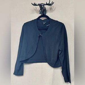 RN Studios‎ Plus Size Black Shrug